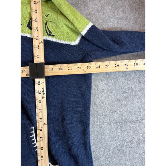 Vintage Breckenridge Nautical Sailboat Cardigan Sweater Women Plus 2X Preppy 90s - Picture 5 of 5